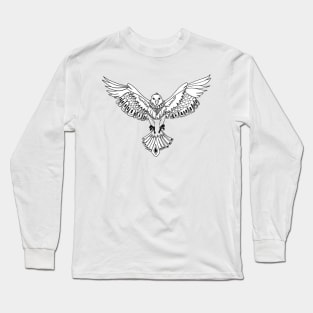 Monochrome Eagle Long Sleeve T-Shirt